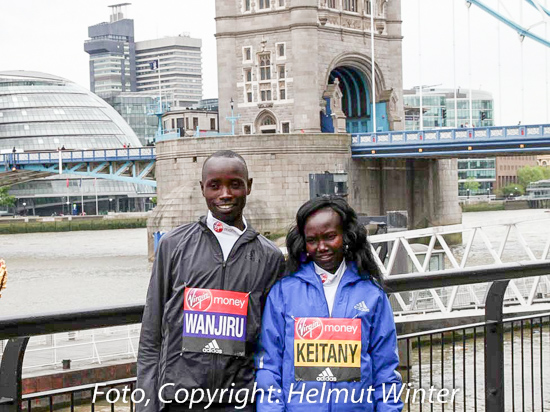 Mary Keitany Daniel Wanjiru London 2017