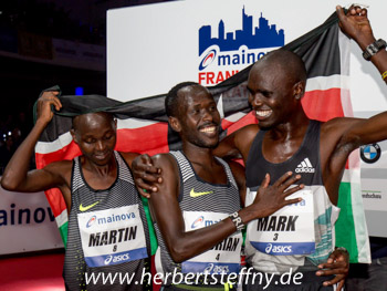 Kosgey, Cyprian Kotut, Mark Korir Frankfurt 2016