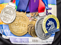 Die Medaillen der Marathon Majors